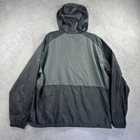 Los Angeles‎ Lakers Windbreaker Mens XL Black Flash Forward Hood Jacket Columbia - Picture 3 of 9